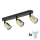 LED spotlampe TOP 3xGU10/10W/230V sort/guld