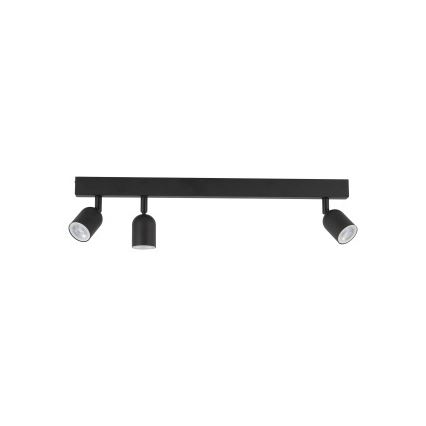 LED spotlampe TOP 3xGU10/10W/230V sort
