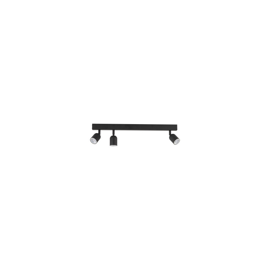 LED spotlampe TOP 3xGU10/10W/230V sort