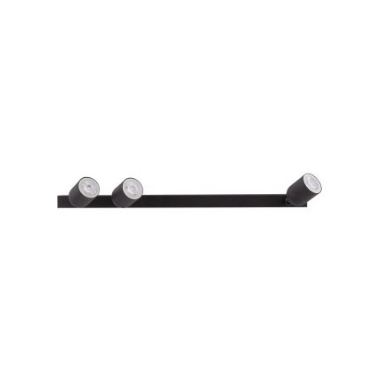 LED spotlampe TOP 3xGU10/10W/230V sort