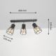 LED Spotlampe TUBE II 3xE27/60W/230V sort