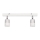 LED spotlampe TUBSSON 2xGU10/4,8W/230V hvid/skinnende krom