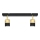 LED spotlampe TUBSSON 2xGU10/4,8W/230V sort/guldfarvet