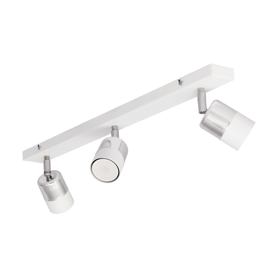 LED spotlampe TUBSSON 3xGU10/4,8W/230V hvid/skinnende krom