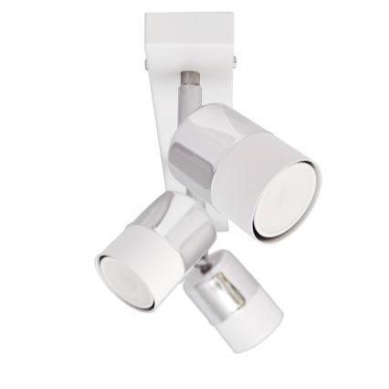 LED spotlampe TUBSSON 3xGU10/4,8W/230V hvid/skinnende krom