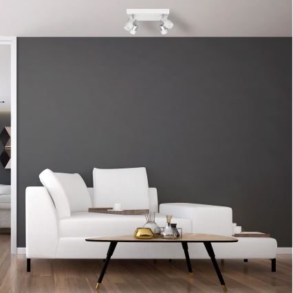 LED spotlampe TUBSSON 4xGU10/4,8W/230V hvid/skinnende krom