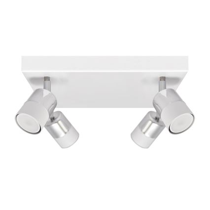 LED spotlampe TUBSSON 4xGU10/4,8W/230V hvid/skinnende krom