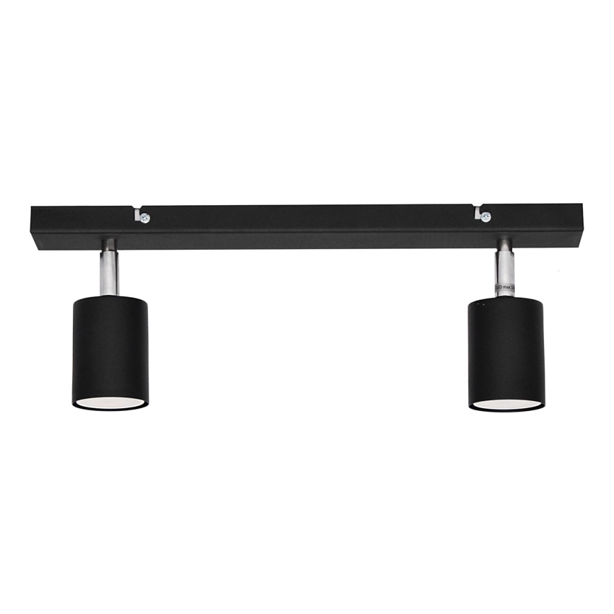 LED spotlampe TUNE 2xGU10/4,8W/230V sort