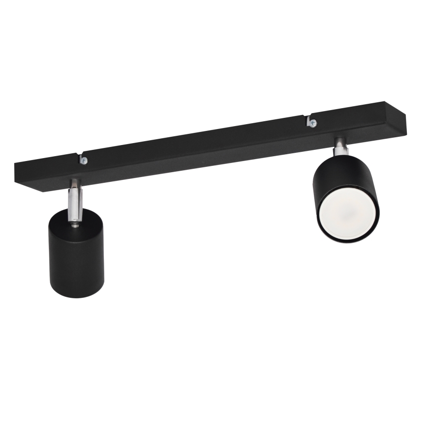 LED spotlampe TUNE 2xGU10/4,8W/230V sort