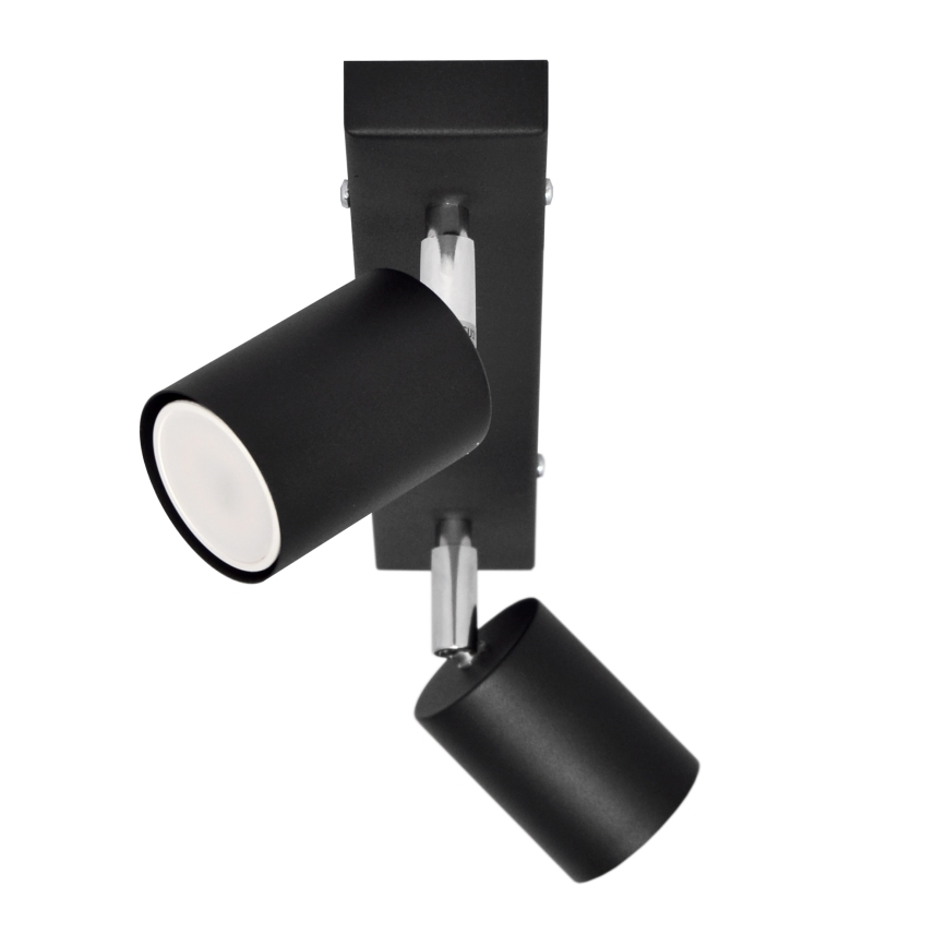 LED spotlampe TUNE 2xGU10/4,8W/230V sort