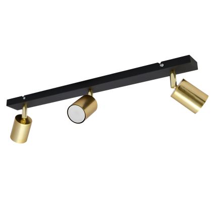 LED Spotlampe TUNE 3xGU10/4,8W/230V gylden/sort