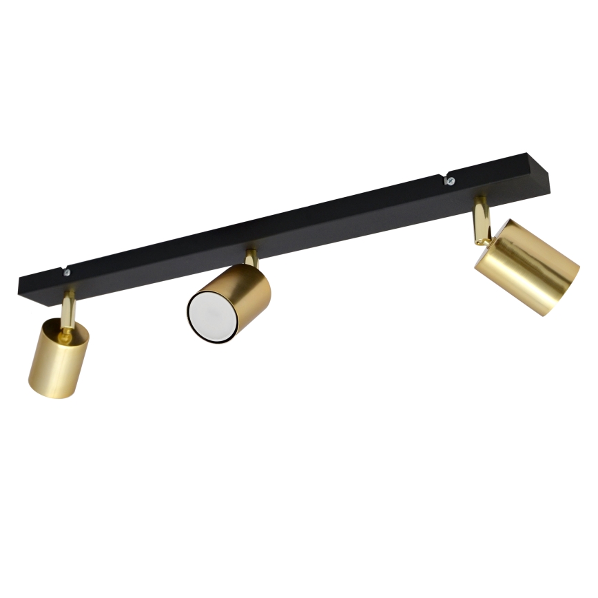 LED Spotlampe TUNE 3xGU10/4,8W/230V gylden/sort