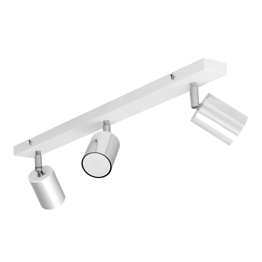 LED spotlampe TUNE 3xGU10/4,8W/230V mat krom/hvid