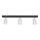LED spotlampe TUNE 3xGU10/4,8W/230V mat krom/sort