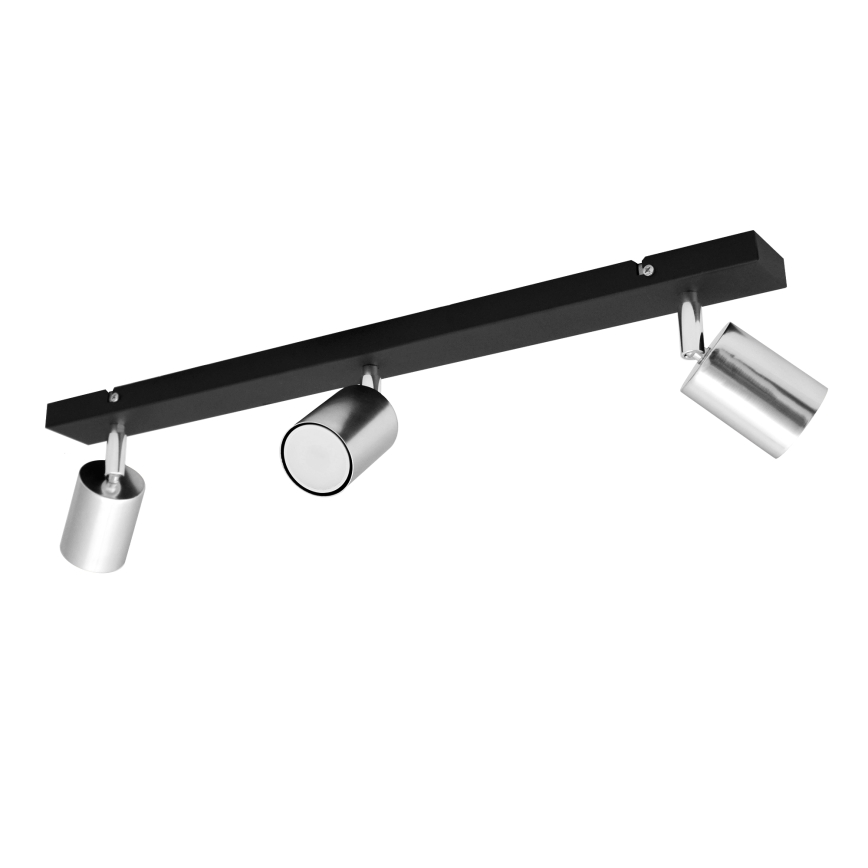 LED spotlampe TUNE 3xGU10/4,8W/230V mat krom/sort