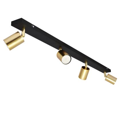 LED Spotlampe TUNE 4xGU10/4,8W/230V gylden/sort