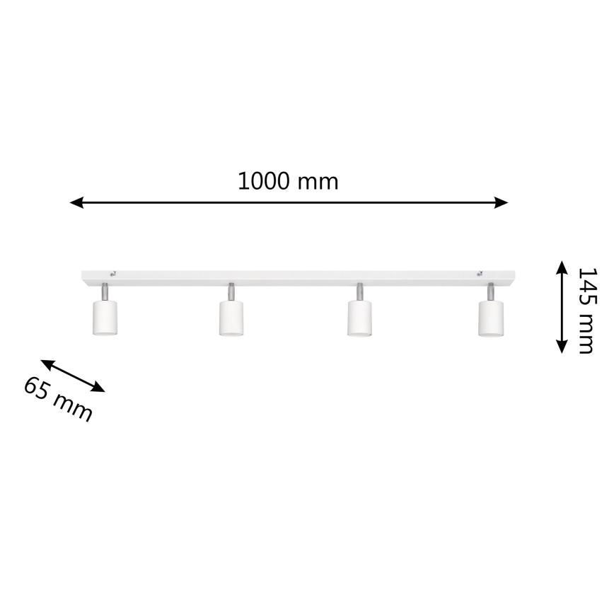 LED spotlampe TUNE 4xGU10/4,8W/230V hvid