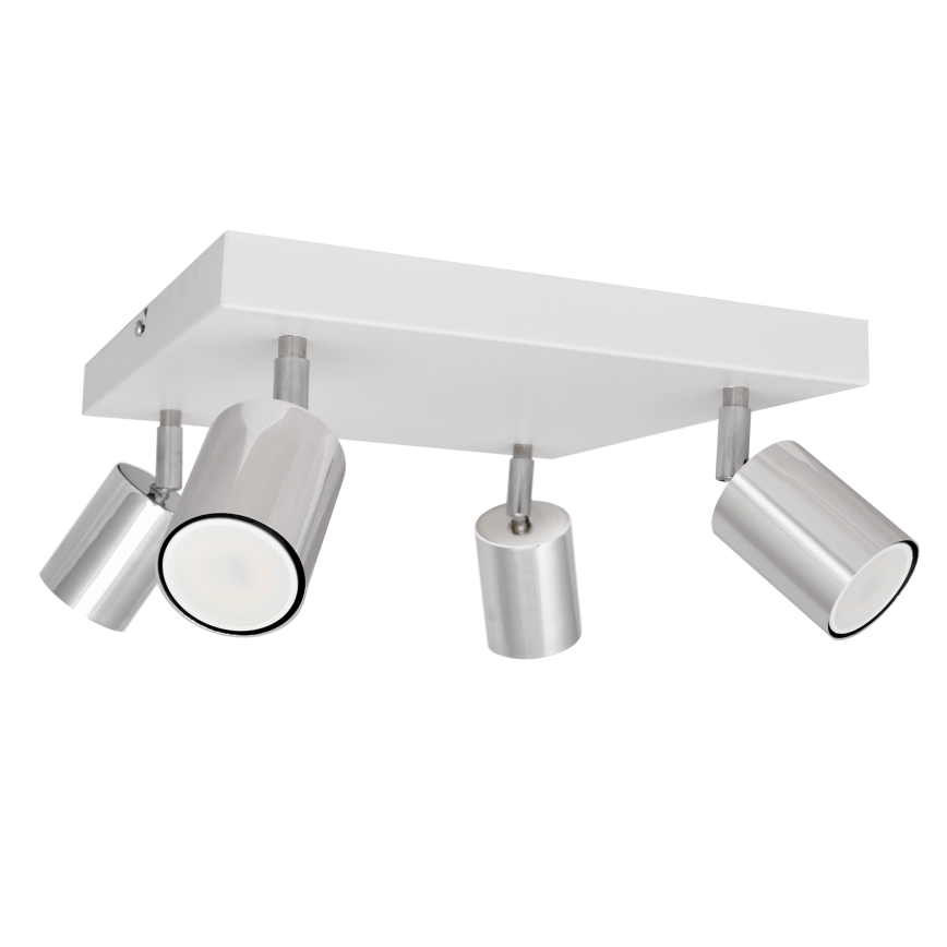 LED spotlampe TUNE 4xGU10/4,8W/230V mat krom/hvid