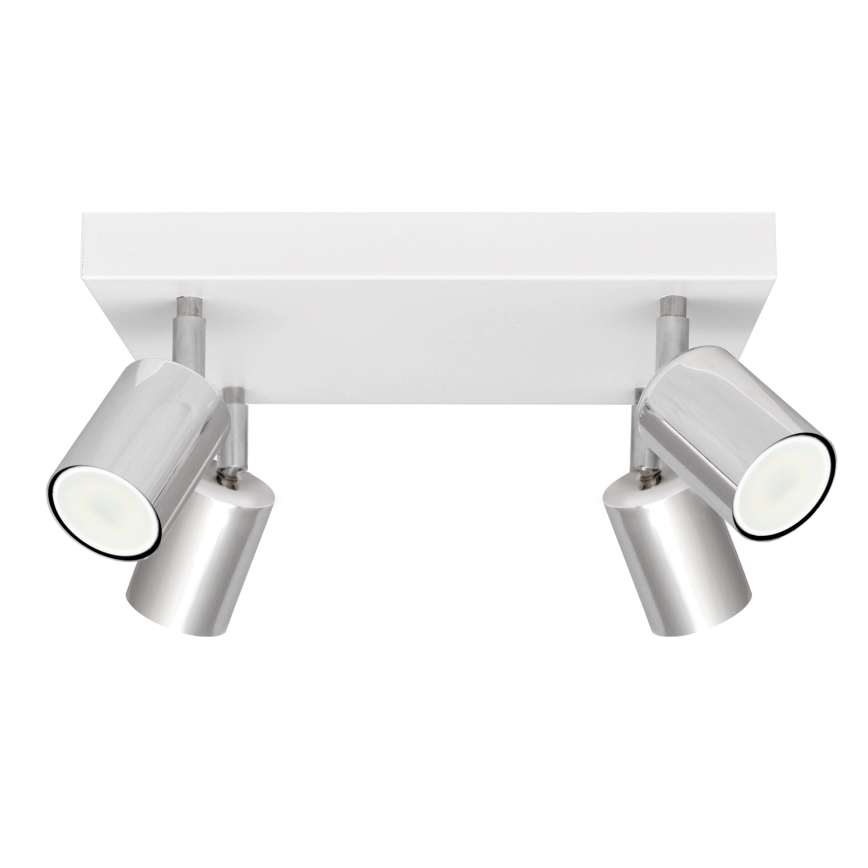 LED spotlampe TUNE 4xGU10/4,8W/230V mat krom/hvid