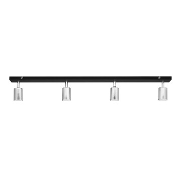 LED spotlampe TUNE 4xGU10/4,8W/230V mat krom/sort