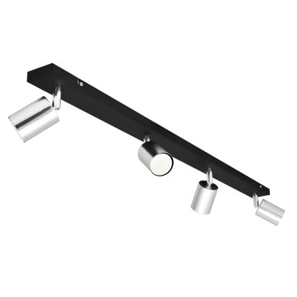 LED spotlampe TUNE 4xGU10/4,8W/230V mat krom/sort