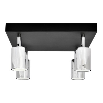 LED spotlampe TUNE 4xGU10/4,8W/230V mat krom/sort