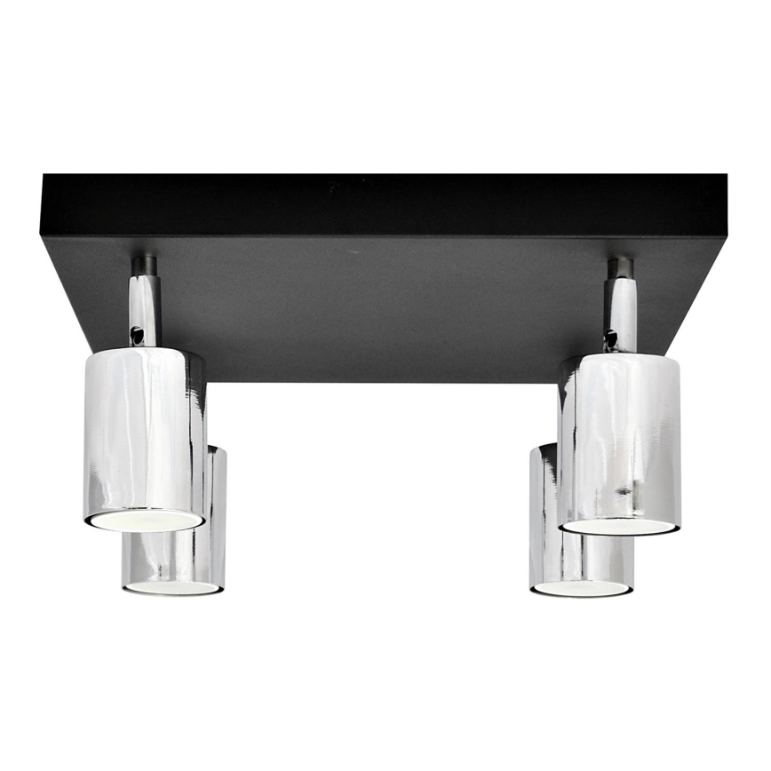 LED spotlampe TUNE 4xGU10/4,8W/230V mat krom/sort