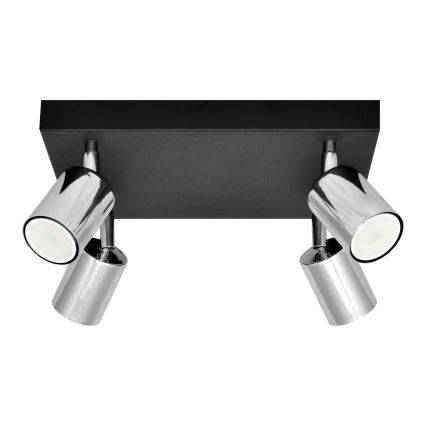 LED spotlampe TUNE 4xGU10/4,8W/230V mat krom/sort