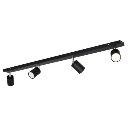LED spotlampe TUNE 4xGU10/4,8W/230V sort