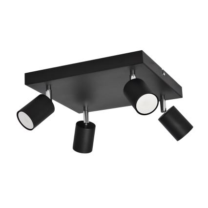 LED spotlampe TUNE 4xGU10/4,8W/230V sort