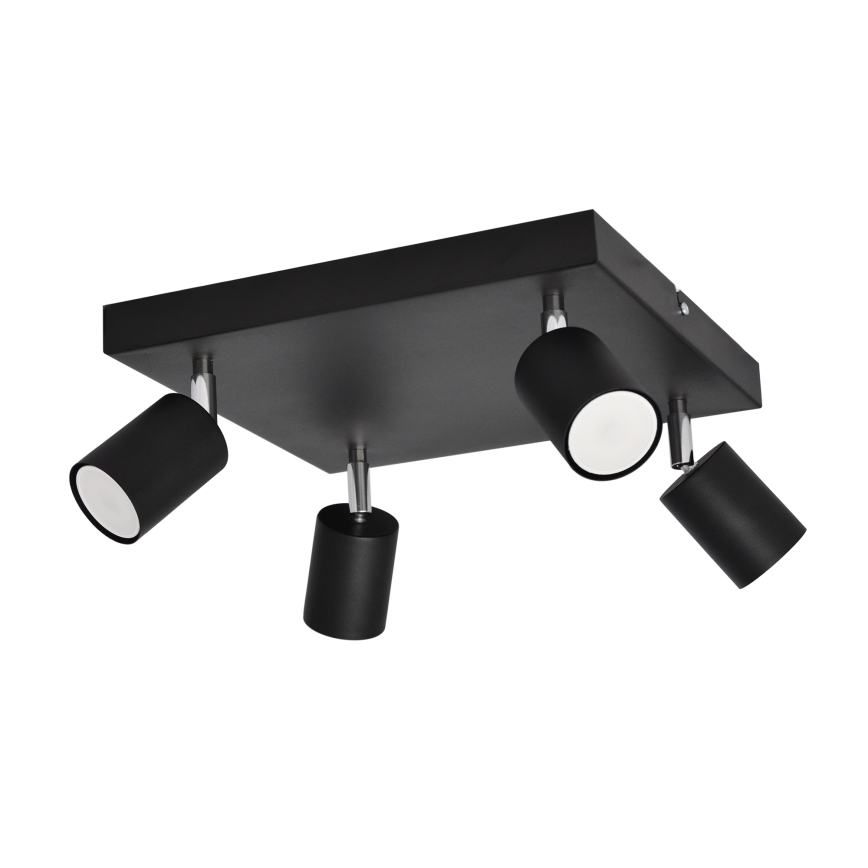 LED spotlampe TUNE 4xGU10/4,8W/230V sort
