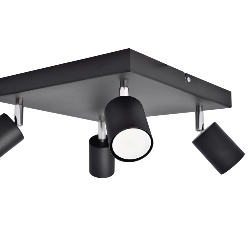 LED spotlampe TUNE 4xGU10/4,8W/230V sort