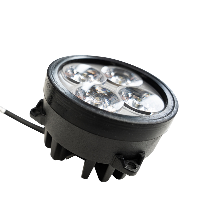 LED Spotlight til traktor BLACK LED/20W/10-30V IP69 5700K rund