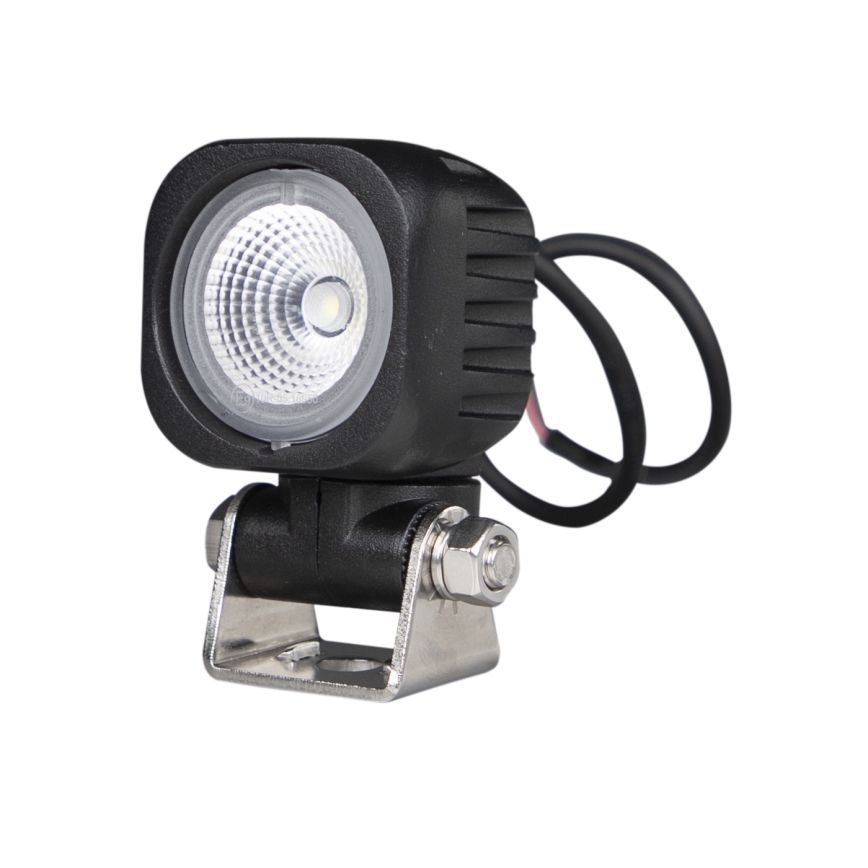 LED Spotlys til bil BLACK LED/10W/10-30V IP69 5700K kantet