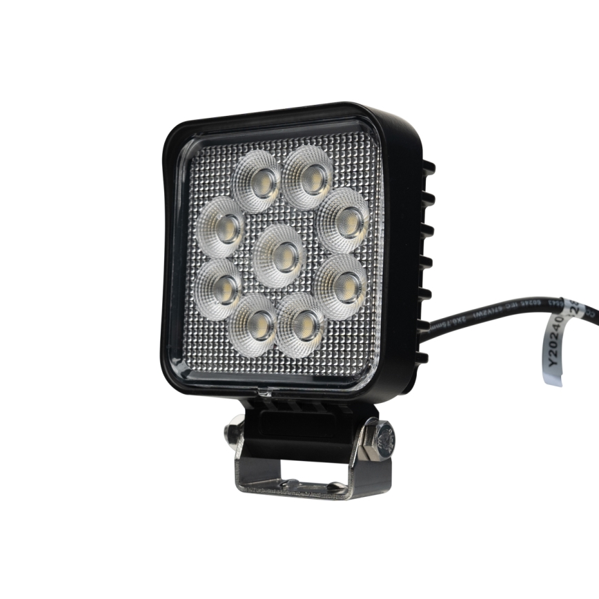 LED Spotlys til bil BLACK LED/36W/10-30V IP69 5700K kantet