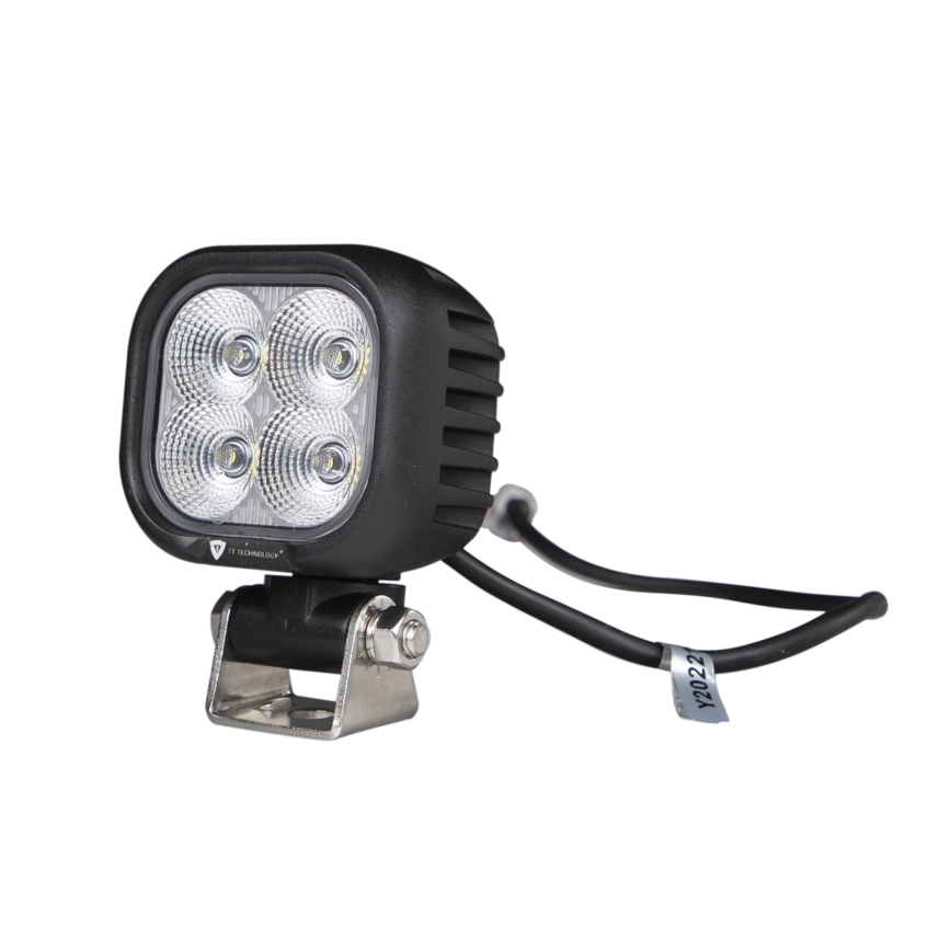 LED Spotlys til bil BLACK LED/40W/10-30V IP69 5700K kantet