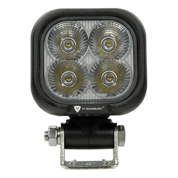 LED Spotlys til bil BLACK LED/40W/10-30V IP69 5700K kantet
