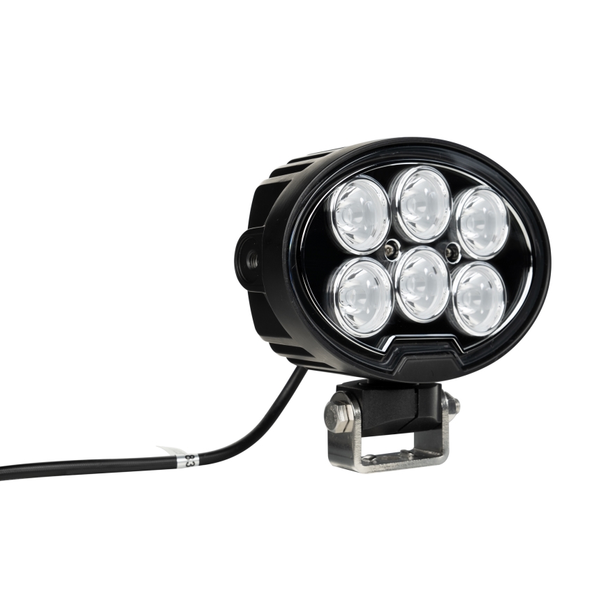LED Spotlys til bil BLACK LED/60W/10-30V IP69 5700K oval