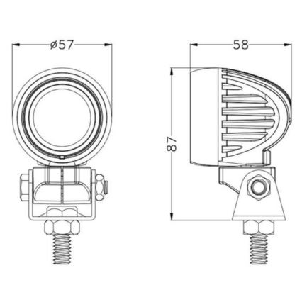 LED spotlys til bil OSRAM LED/10W/10-30V IP68 5700K