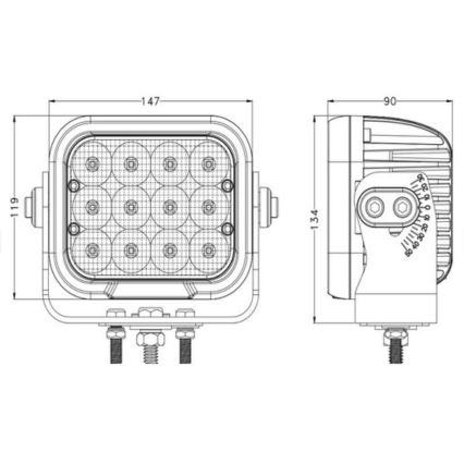 LED spotlys til bil OSRAM LED/120W/10-30V IP68 5700K