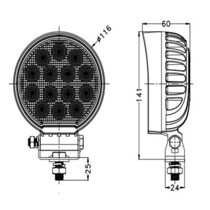 LED spotlys til bil OSRAM LED/56W/10-30V IP68 5700K