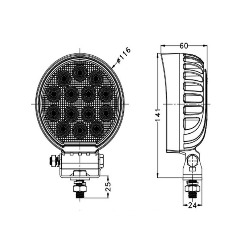 LED spotlys til bil OSRAM LED/56W/10-30V IP68 5700K
