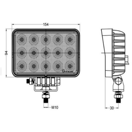 LED spotlys til bil OSRAM LED/60W/10-30V IP68 5700K