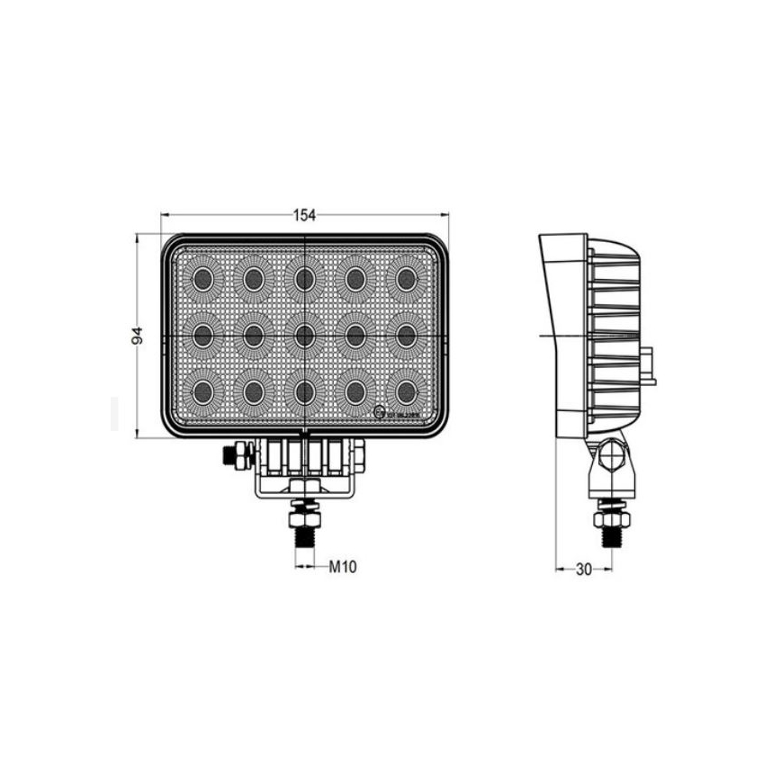 LED spotlys til bil OSRAM LED/60W/10-30V IP68 5700K