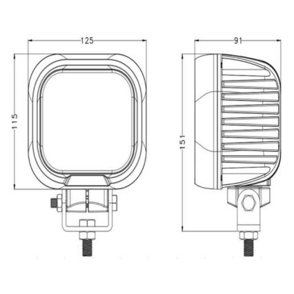 LED spotlys til bil OSRAM LED/90W/10-30V IP68 5700K