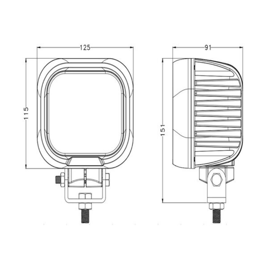 LED spotlys til bil OSRAM LED/90W/10-30V IP68 5700K