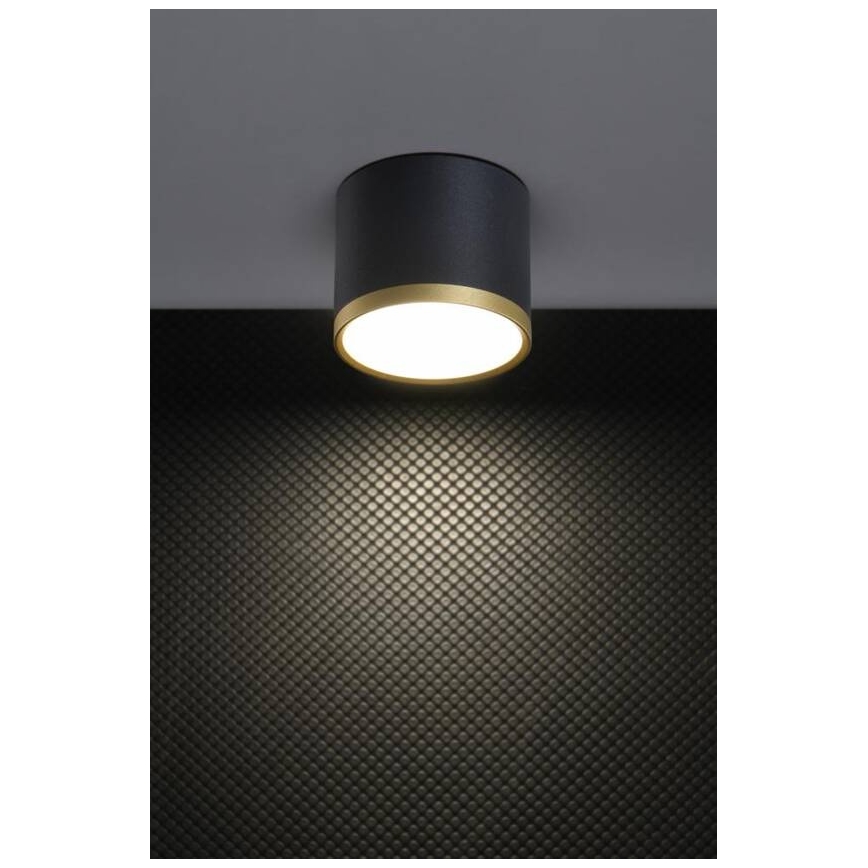 LED Spotlys TUBA LED/9W/230V sort/guld