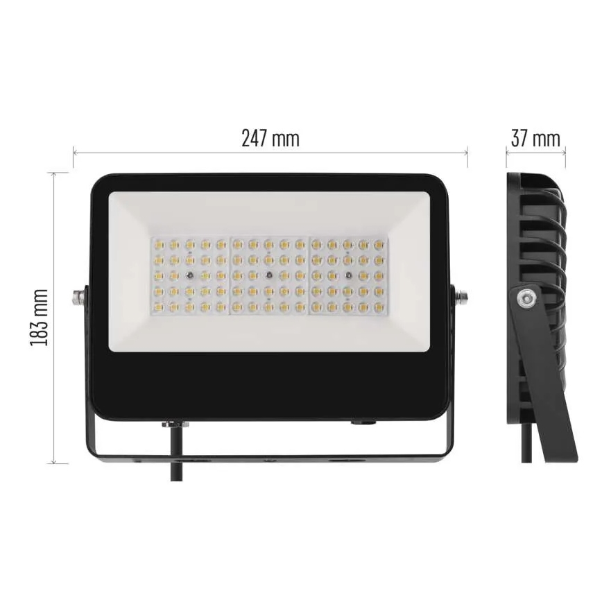 LED-reflektor AVENO LED/48W/230V 4000K 7200 lm IP66 sort