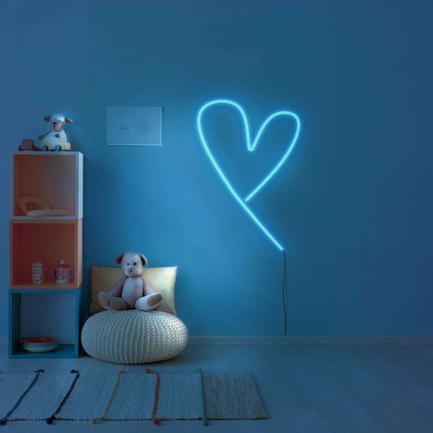 LED strimmel NEON 2 m LED/17W/12V IP65 blå