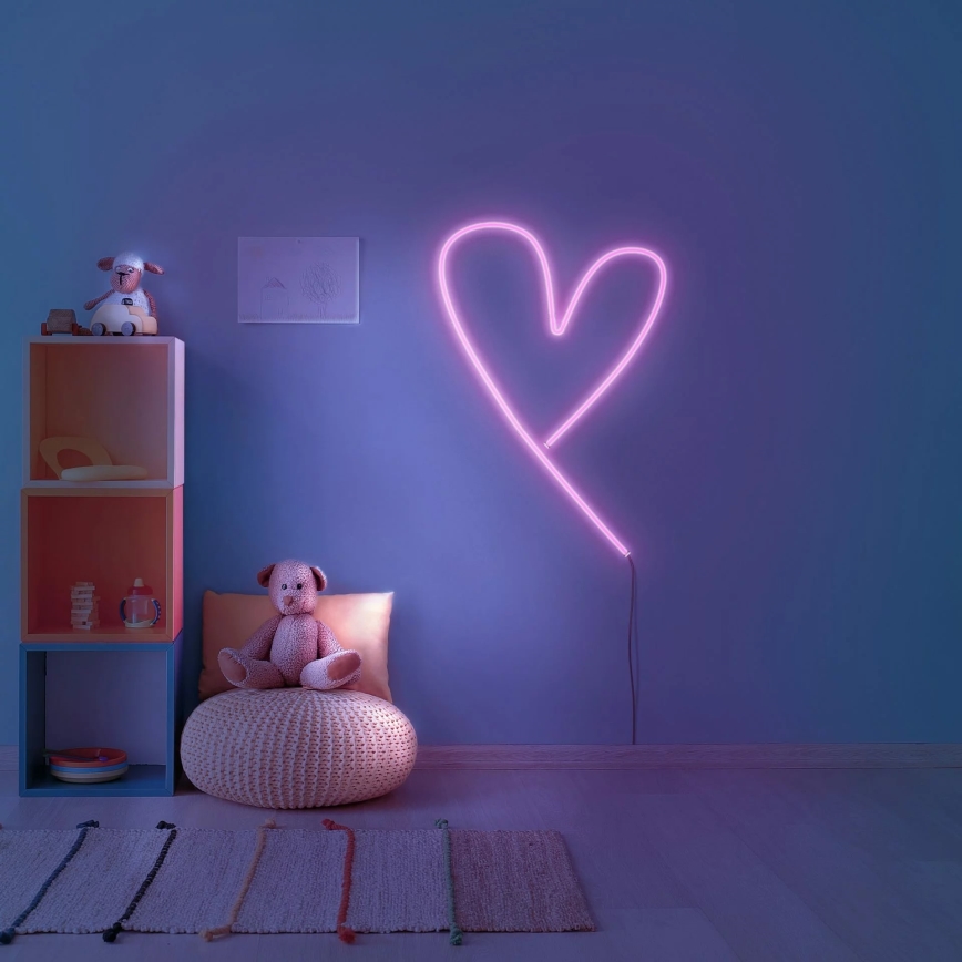 LED strimmel NEON 2 m LED/17W/12V IP65 pink